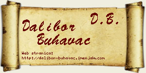 Dalibor Buhavac vizit kartica
